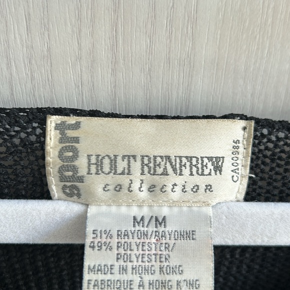 Vintage Holt Rendrew Rayon Blend semi sheer light weight sweater V-Neck size M - Picture 3 of 6